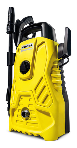 Lavadora de alta pressão Kärcher Compacta amarela e preta de 1400W com 1500psi de pressão máxima 110V
