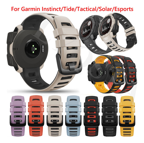 Reloj De Silicona Correas Para Garmin Instinct Watch Smart