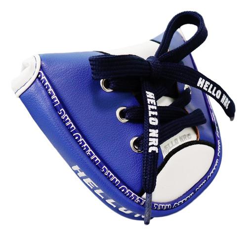 Golf Pu Cuero Impermeable Mazo Putter Head Cover Cierre Azul