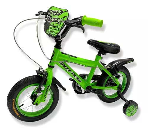 Bicicleta Niño 3 A 5 Años Rin12 Auxiliar Ontrail Speed Racer