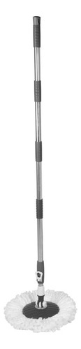 Mop Multiuso Com Balde Rodinha 7,5 Litros Cesto Inox Cor Cinza