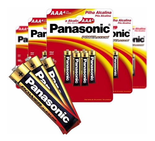 Pilha Panasonic Power Alkaline AAA 6 unidades