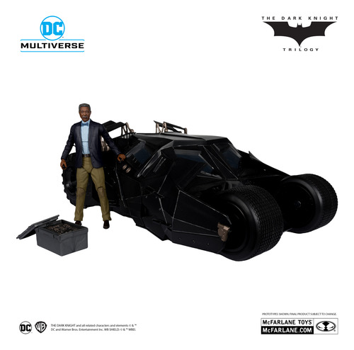 Lucius Fox & Tumbler The Dark Knight Dc Multiverse Mcfarlane