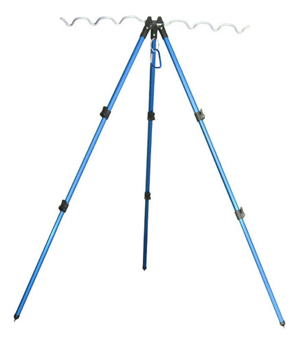 Soporte De Pesca Onda Azul Trípode Plegable Ajustable