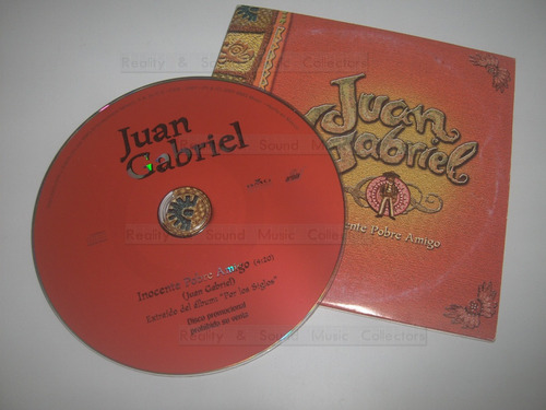 Juan Gabriel Inocente Pobre Amigo Cd Single Promo (Usado)