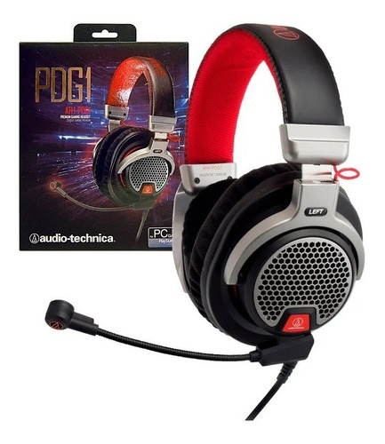 Auriculares Gamer Premium Audio Technica Ath-pdg1 Mic Pc Ps4 Color Negro
