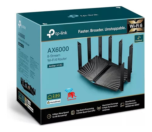 Router Tp-link Archer Ax80 Ax6000 Wi-fi 6