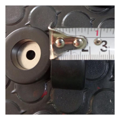 24 Bases Gomas Tacon De Platico Para Bafle Bocina Negro