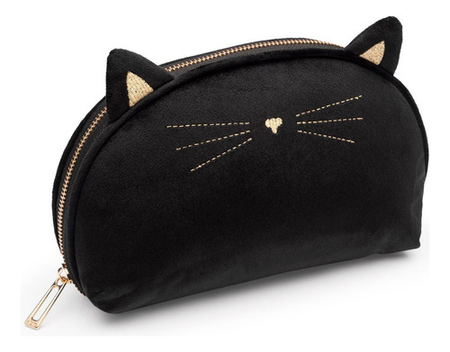 Necessaire Gato Preto Imaginarium Desenho do tecido Liso