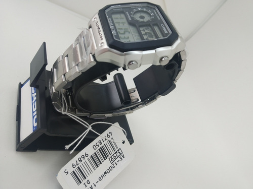 Relógio Casio Ae-1200whd Aço World Time Map Wr100 Original