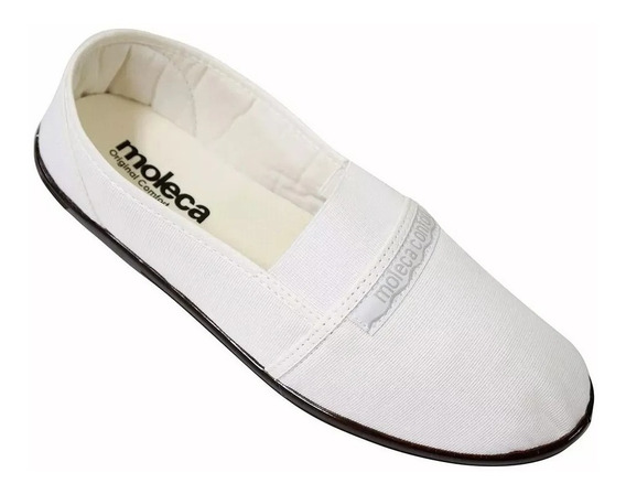 Sapatilha Moleca Tecido Brim Cor Branca Feminino Sapatilhas | MercadoLivre.com.br