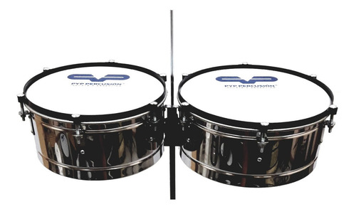 Imagen 3 de 8 de Timbaleta Pyp_percusion Aros Macizo Pata Doble Planchuela