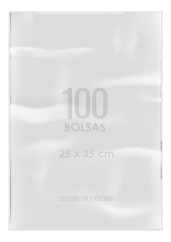 Bolsas Celofan Transparente 25x35 Cm 100 Unidades