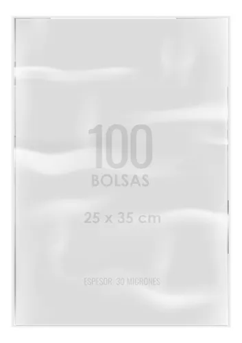 Bolsas Celofan Transparente 25x35 Cm 100 Unidades