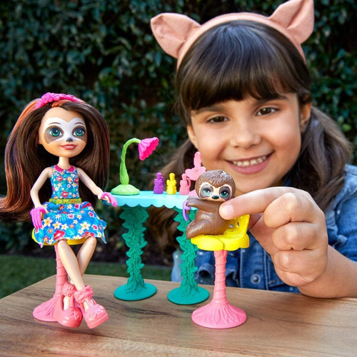 Enchantimals Vamos Al Spa, Muñeca Sela Sloth Y Mascota