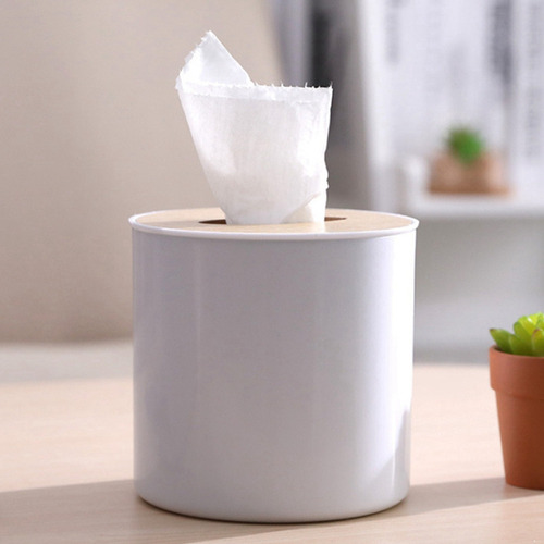 Mz Rollo Redondo De Papel Tisú Con Tapa De Madera, 3