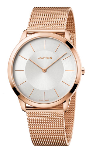 Reloj Calvin Klein Minimal K3m2t626 Oro Rosa Hombre