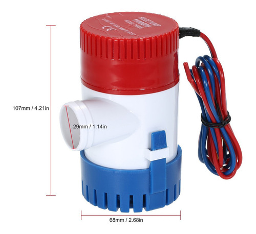 Bomba De Esgoto De Alta Qualidade 1100gph 12/24v Dc Rule Boa