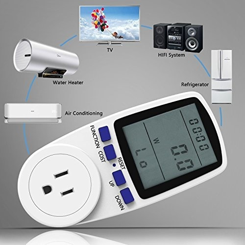    medidor Digital Voltaje Lcd Monitor Uso Electricidadw