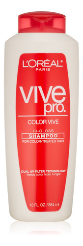 Vive Pro Color Vive Shampoo - Seco, 13 Onzas Líquidas