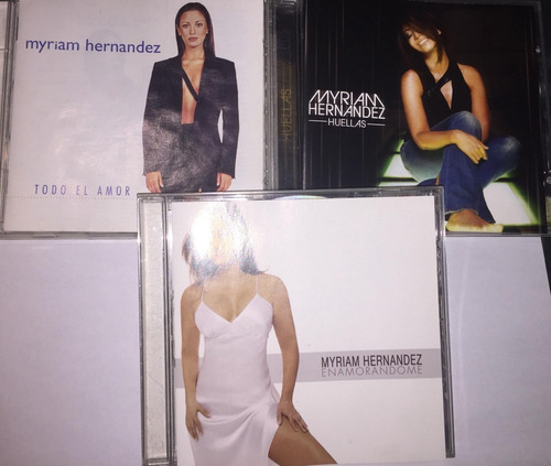 3 Cds Myriam Hernández Huellas Todo El Amor Enamorándome