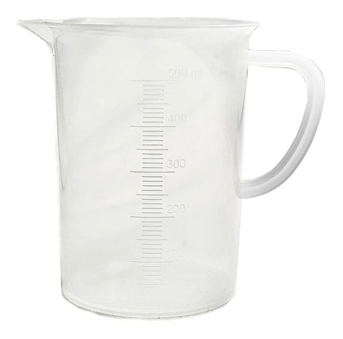 Vaso Graduado De Polipropileno Con Asa 500 Ml Eisco