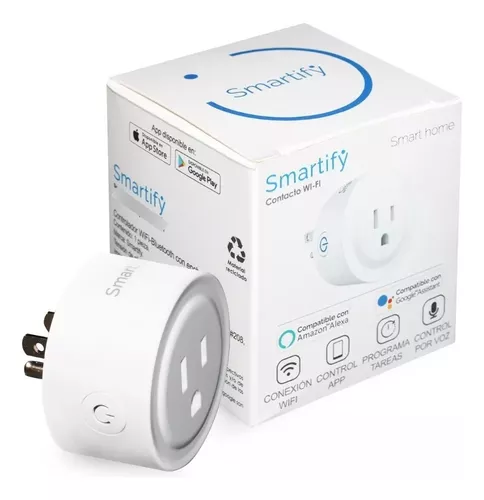 ASM-002 ENCHUFE SMART REDONDO BLANCO WIFI BLUETOOTH MÁX.