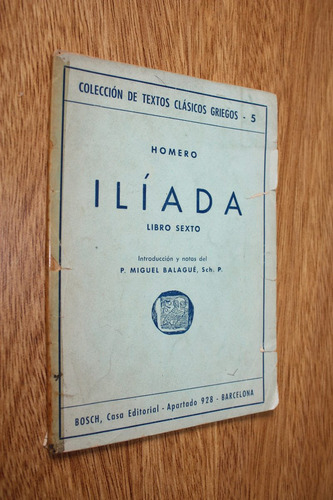 Iliada - Homero - Libro 6 - P. Miguel Balague (grie/esp)