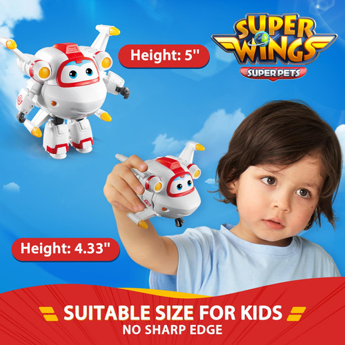 Super Wings - Figura De Juguete Transforming Astro, Escala 5