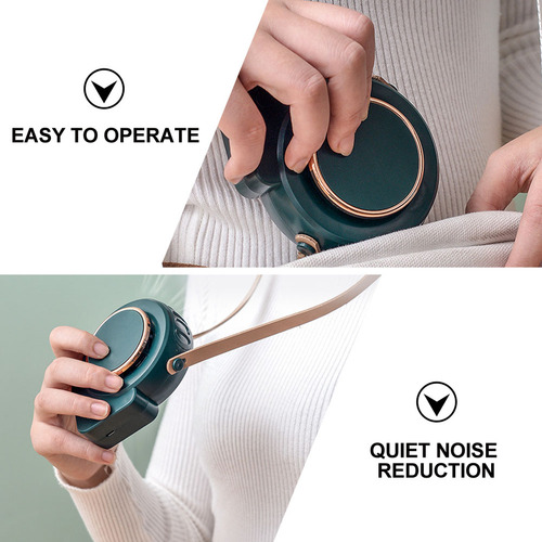 Ventilador De Cuello Colgante, Recargable Por Usb, Portátil,