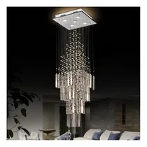 Comprar Luz Colgante Techo Led Lampara Araña Moderna Sala Estar Base
