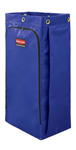 Bolsa Para Carro De Limpieza Rubbermaid De Vinil 129 Litros Color Azul