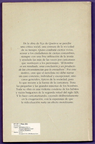 Libro El Mandarín De J. Queiroz (Usado)