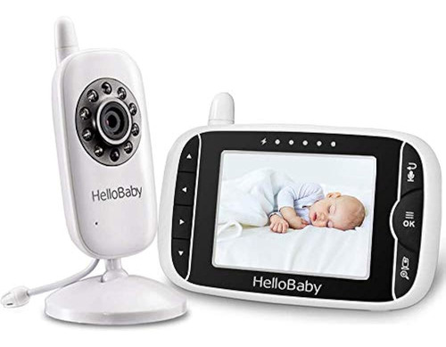 Monitor De Video Para Bebés Con Cámara Y Audio, Pantalla Lcd