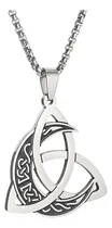 Comprar Collar Con Colgante De Triángulo Vikingo De Acero Inoxidable