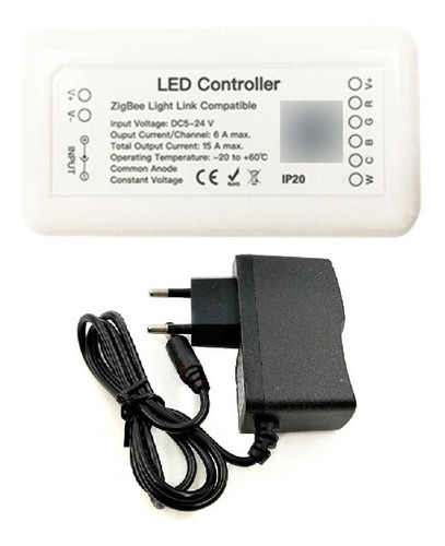 Controlador Zigbee Fita Led Rgbcct Alexa Google Home + Fonte