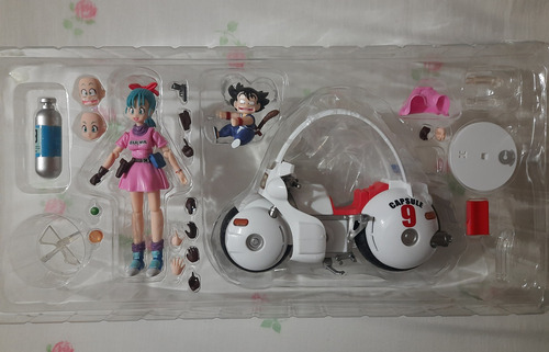 Dragon Ball Motocicleta ,bulma Y Goku (tipo Shf) V2 (Usado)