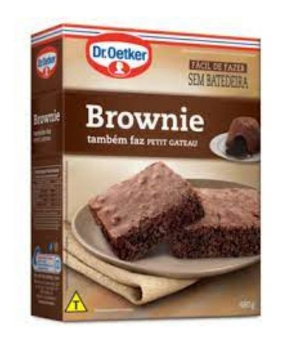 Mistura Para Brownie Sabor Chocolate Dr. Oetker 480g. 