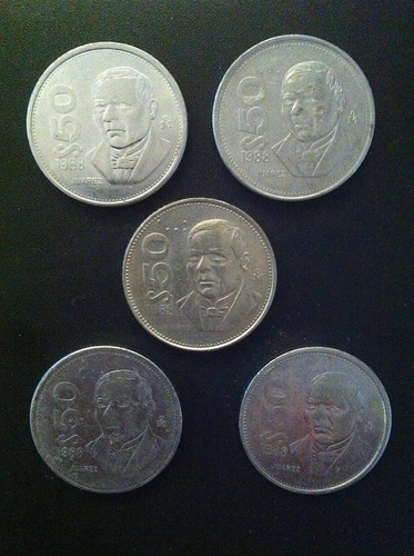 Moneda $ 50 Pesos Benito Juarez 1988  !! Oferta ¡¡