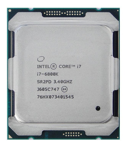 Processador gamer Intel Core i7-6800K CM8067102056201  de 6 núcleos e  3.6GHz de frequência