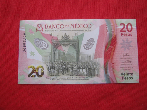 México 20 Pesos 2021 200 Años De La Independencia