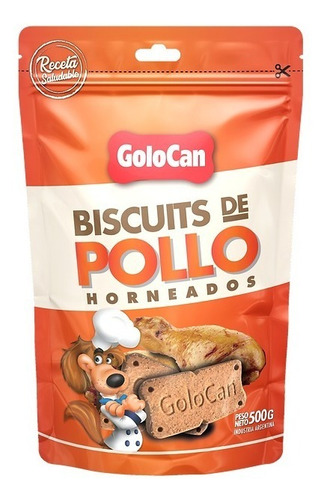 Golosina Para Perro Biscuits De Pollo Horneadas 500 Gr X 5 U