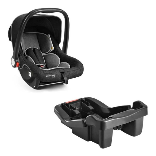 Kit Bebê Conforto Rest Preto E Base (0-13kg)
