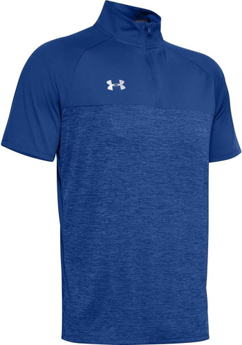 Under Armour Locker Ss Zip Royal Medium Para Hombre