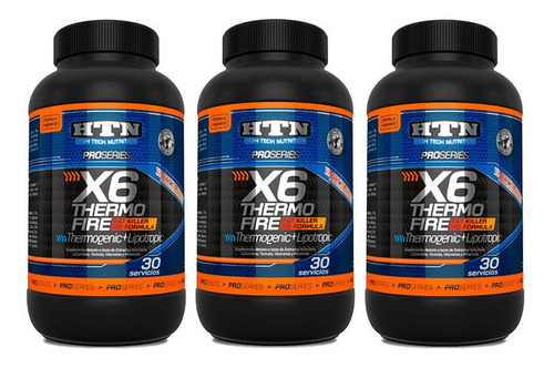 X6 Thermo Fire Htn Pro Series 120 Capsulas X 3 Un.