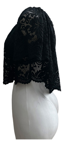 Blusa Top Bordado De Flores