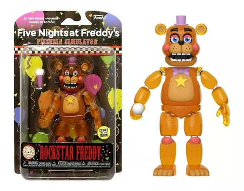 Kit 5 Bonecos Five Nights At Freddys Glows In The Dark Funko