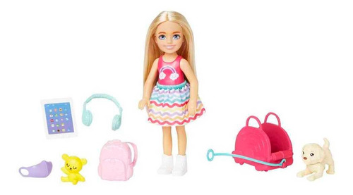 Barbie Muñeca Chelsea Viajera para niñas de 3 años en adelante