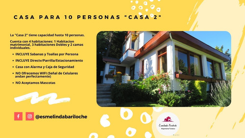 Imagen 2 de 8 de Casa Entera En Bariloche Hasta 10 Pax - Tarifa Por Persona