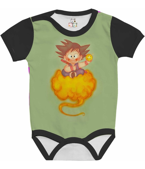 Camiseta + Body Tal Pai Tal Filho Goku e Baby Gohan